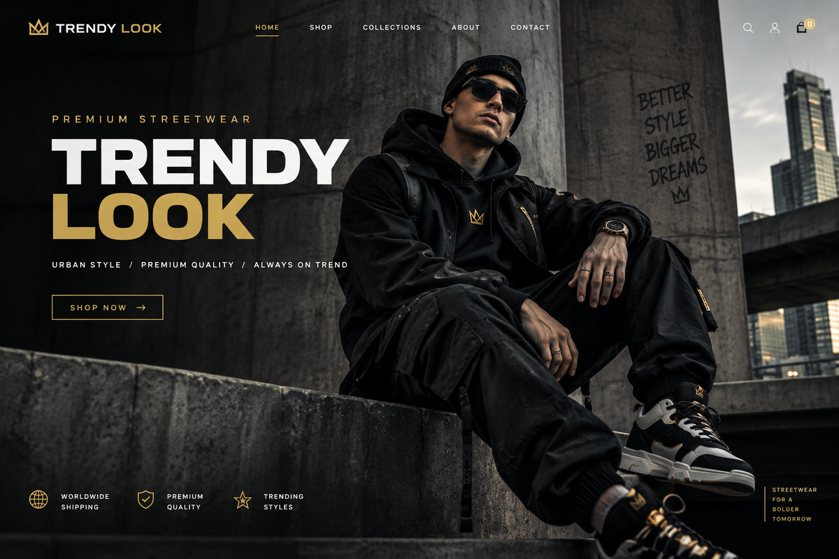 Trendy Look Urban Banner